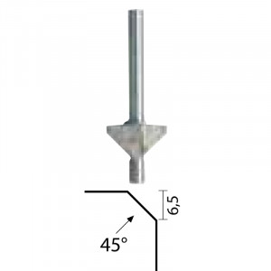 Freza pentru tesirea muchiilor, 45grade, Proxxon 29044 - Img 3