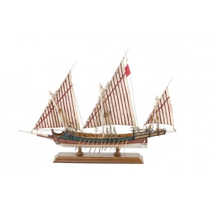 Galiota greceasca sec. XVIII, Navomodel Amati, Scara 1:65, Lungime 55cm - Img 4