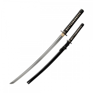 Katana Cold Steel Gold Lion Katana cu lamă Damascus și Hamon autentic – CS-88ABK