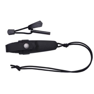 Kit Cutit de gat Morakniv Eldris Negru cu amnar- Outdoor si Supravietuire
