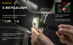 Lanterna multifunctionala Armytek Crystal Pro Yellow 220 lm reincarcabila USB-C - Img 14