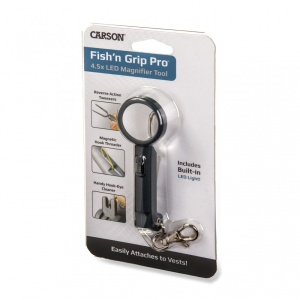 Lupa de mana Fish'n Grip Pro putere 4.5x cu pensete, cu LED - Carson - Img 6