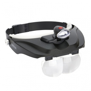 Lupa pentru cap MagniVisor, cu 4 lentile si LED - Carson - Img 2