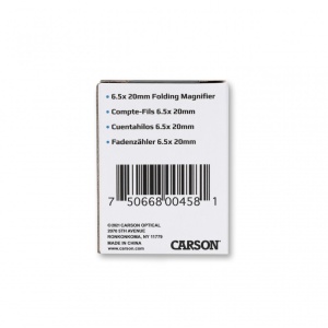 Lupa pliabila LinenTest din plastic 6,5x20 mm cu masuratori - Carson - Img 5