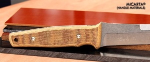 Micarta de in 9.5 mm Natural/White 1/1, pentru maner de cutit - Img 5