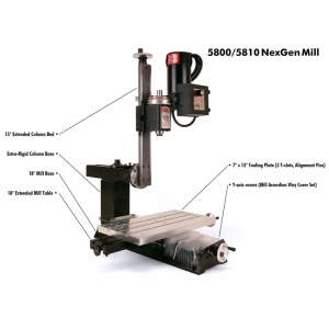 Minifreza SHERLINE NexGen de banc 5810 Metric - Img 5