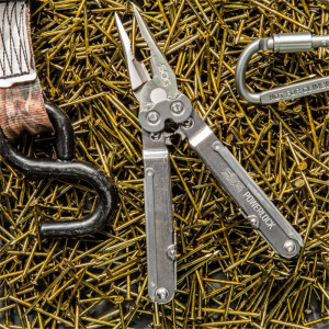 Multitool SOG PowerLock cu husa din nylon, 18 functii, otel inoxidabil 420 - Img 8