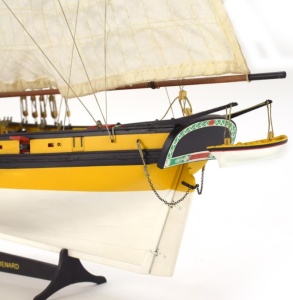 Navomodel Corsarul Cutter Le Renard, scara 1:50 Model de navă din lemn - Artesania Latina - Img 7