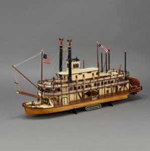 Navomodel Nava cu aburi cu zbaturi King of the Mississippi. Kit model din lemn, scara 1:80 - Artesania Latina - Img 3