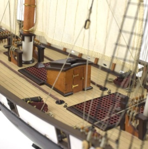 Navomodel Schooner american Harvey, scara 1:60 Kit model de navă din lemn - Artesania Latina - Img 8
