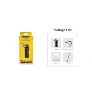 Nitecore EDC09, Lanterna Mana 1600 Lumeni Rotativa - Img 19