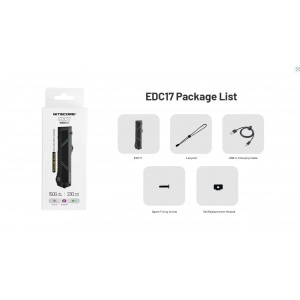 Nitecore EDC17, Lanterna Mana cu UV si Laser - Img 16