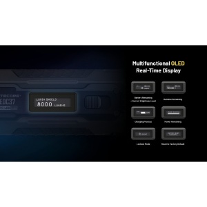 Nitecore EDC37 - Lanterna Mana 8000 Lumeni USB-C - Img 7