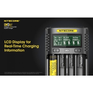 Nitecore UMS4 - Incarcator USB-C 4 Sloturi cu LCD - Img 7