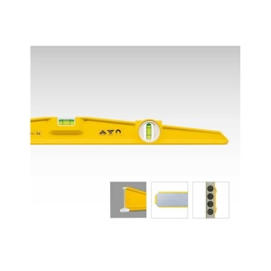Nivela cu 2 bule si magneti tip 81SM profil trapezoidal turnat, Stabila