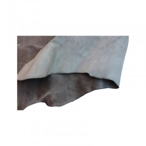 O52 Piele vegetala tip pull-up, tabacita cu crom, gri, cu grosimea de 1.6-1.9 mm - Img 3