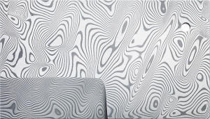 Otel Damasc pentru cutite, Damasteel DS93X, OdinHeimFlatGround 100x3.5x340mm - Img 2