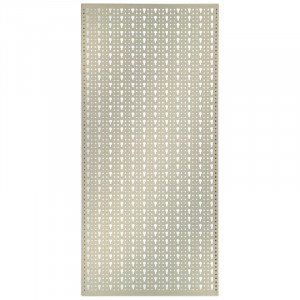 Panou perforat vertical de 500x1000 mm alb cu set de 40 carlige metalice - Img 3