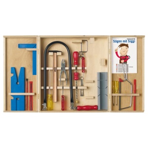 Pebaro 407, Set traforaj in cutie de lemn, 18 piese - Img 1