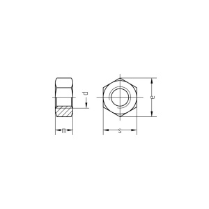Piulite hexagonale simple M3-M10 DIN934 alama, 10 bucati - Img 2