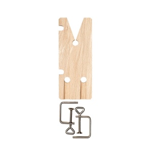 Placa traforare din lemn cu 2 menghine , 220 x 90 x 5 mm, Pebaro