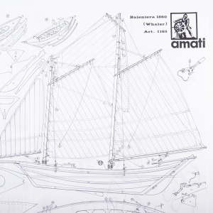 Planuri constructie navomodel, Sharpie, Amati Italia - Img 1