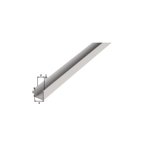 Profil aluminiu forma "U",˜ 20 - 25- 30 ,1000 mm - Img 4