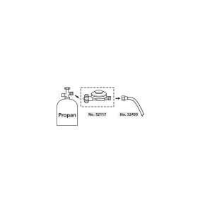 Regulator presiune butelie gaz 50 mbar filet 1/4", pentru propan & butan - Img 4