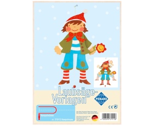 Sablon din lemn, „Hampelmann”, pentru traforaj, dimensiunea A4, Pebaro