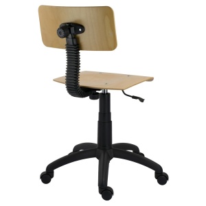 Scaun profesional PRO lemn rotativ pentru atelier si laborator - Img 6