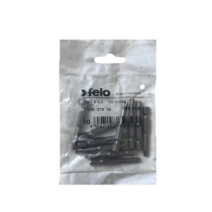 Set 10 biti Felo, seria Industrial profil Torx, E6.3, TX27, 50mm - Img 1