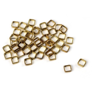 Set 10 inele patrate din alama pt navomodele, 3.5x3.5mm, Amati