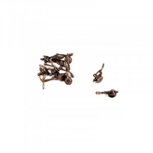 Set 2 pompe simple din metal pentru navomodele, 7mm, Amati - Img 4