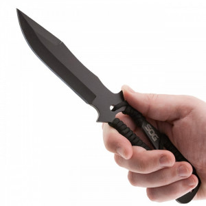 Set 3 cutite de aruncat SOG Throwing Knives, otel 420, lama 112 mm - Img 3