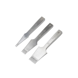 Set 3 dalti pielarie tip frantuzesc reverse WUTA de 3mm