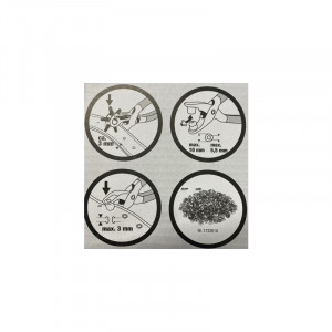 Set clesti pentru perforat si capsat, incl. 100 capse. - Img 3