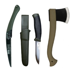 Set cuțit, fierastrau si topor pentru bushcraft, camping, vanatoare, Morakniv - Img 3
