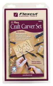 Set de 11 piese pentru sculptura artizanala, Flexcut - Img 2