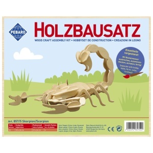Set de constructie din lemn „Scorpion” debitat cu laser Pebaro - Img 2