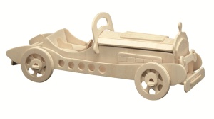 Set de constructie din lemn "Oldtimer II" debitat cu laser Pebaro