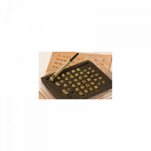 Set stante embosare piele LITERE si CIFRE 3mm. - Img 3