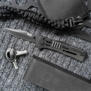 SJ32-CP Briceag SlimJim Clip Point Negru, SOG - Img 23