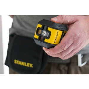 Stanley STHT77498-1, nivela laser cubix cu linie in cruce, lumina rosie, auto-nivelare, prindere cu clema, QuickLink, raza actiune 12m, include 2 baterii AA, clema si husa - Img 7