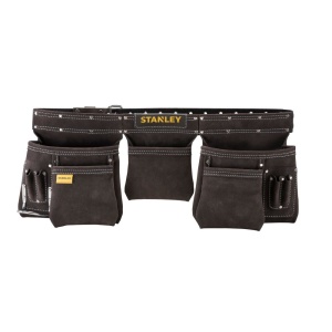 Stanley STST1-80113, curea cu buzunare din piele pentru unelte si scule, 48.6 x 6.8 x 8.9cm - Img 1