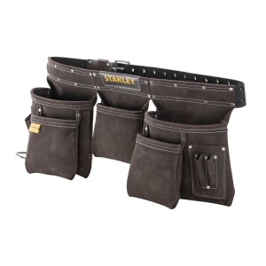 Stanley STST1-80113, curea cu buzunare din piele pentru unelte si scule, 48.6 x 6.8 x 8.9cm - Img 4