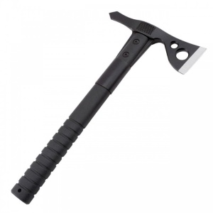 Tomahawk tactic SOG FastHawk Black, otel inoxidabil 420, muchie 51 mm - Img 18