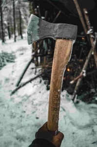 Topor Rheinland Axe cu teaca din piele Adler Tools - Img 5