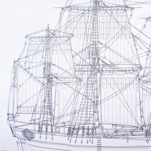 1032 Planuri constructie navomodel Amati HMS Bounty - Img 1