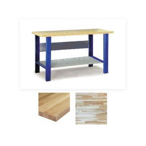 1500-8 Banc de lucru 1500mm cu blat din lemn fag - Img 1