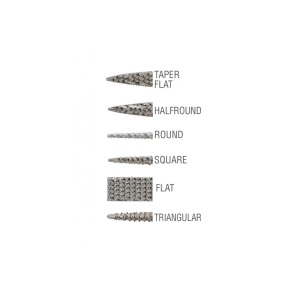 7312 Pila ac/ raspel conic-plat pentru modelism, Amati - Img 4